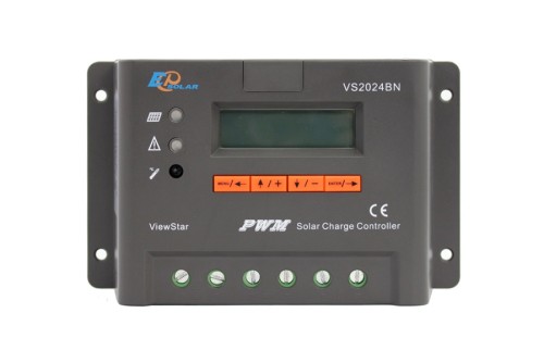 ViewStar2024BN 20A 12/24VDC PWM Solar Charge Controller
