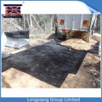 Plastic interlock driveway grid