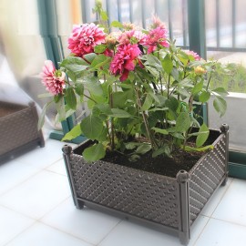 Home furnishings home gardening flat flower pot rectangular planter box