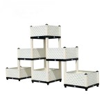 multi-tiers Patio Planters corner Pots & Planters pot in yard