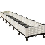 Six joint deepen lengthen rectangular plastic planter