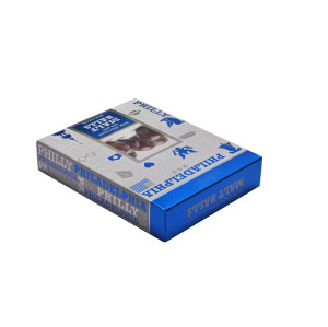 Emballage écologique adapté aux besoins du client de boîte-cadeau de chocolat de papier de carte d'argent avec le logo de relief