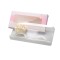 wholesale recycle coated paper pink  eyelash boxes with PVC insert and matt lamination