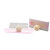wholesale recycle coated paper pink  eyelash boxes with PVC insert and matt lamination