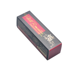 Luxury handmade golden card paper lipstick packaging with hot stamping and pearl varnish