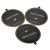professional high quality coated paper candle lids and dust cover with golden foil logo