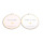 professional  high quality coated paper candle lids and dust cover with golden foil logo