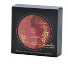 fournisseur d'emballage cosmétique en gros pour les fards à joues avec logo en feuille d'or et vernis perlé