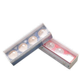 lovely white paper carton design chocolate box printing  with food grade paper inser and PVC window