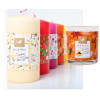 Colorful and decorative art paper  candle wrap packaging with matt lamination made in China