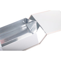 Graceful and elegant eco friendly  flat packing cosmetic packaging boxes wholesale with foam insert