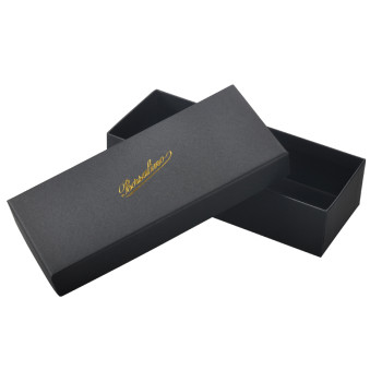 Beautiful Charming  black cardboard top and bottom high quality jewelry box for packing necklace