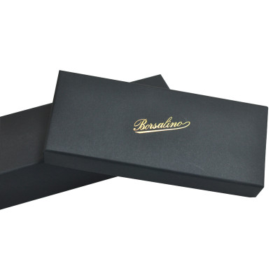 Beautiful Charming  black cardboard top and bottom high quality jewelry box for packing necklace