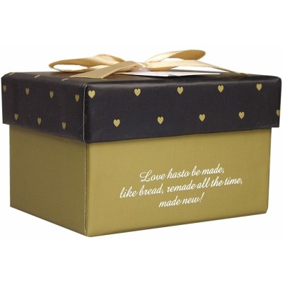 Custom fancy cardboard paper gift box with ribbon for packing excellent gift