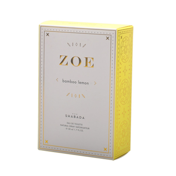 Pure and fresh  creative design coated paper perfume packaging with hot stamping