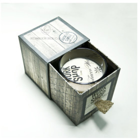 Classic rigid wood design drawer cardboard boxes for candles with cotton handle