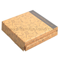 Promotional spacial shaped dark chocolate corrugated  box office collection with box insert