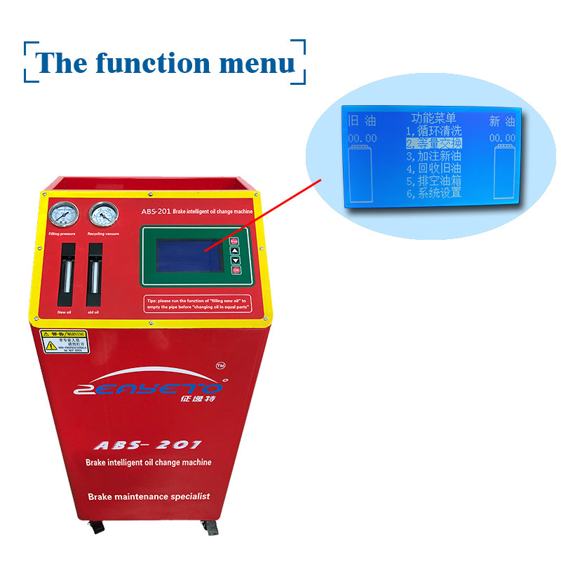 What are the benefits of using ABS-201 to change oil for cars?