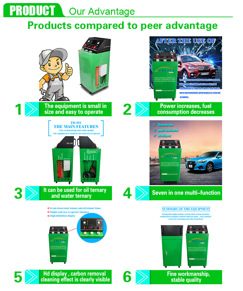 Car hydrogen engine cleaner hho mobile car service equipment