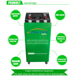 Máquina de limpieza de carbón catalítico para uso de venta para automóviles de gasolina