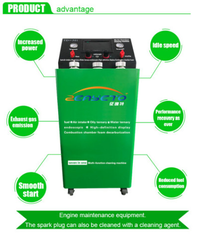 Máquina de limpieza de carbón catalítico para uso de venta para automóviles de gasolina