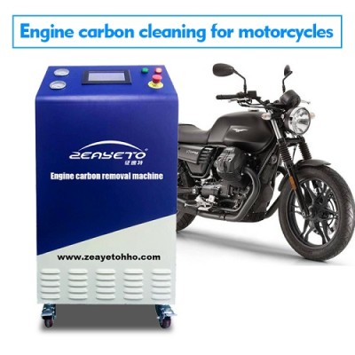 Máquina limpiadora de carbón motor para motocicletas.
