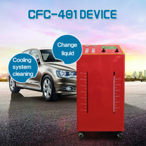 Sistema de refrigeración de limpieza y cambio de refrigerante para automóviles.