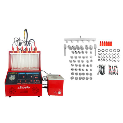 Zeayeto FIC-601 Fuel Injector Cleaning And Testing Machine Red With Design Patent