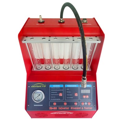 Automotive injector cleaner and tester automatic cleaning detection free of disassembly