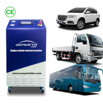 HHO dedicated to hydrogen engine catalytic converter system carbon cleaning machine