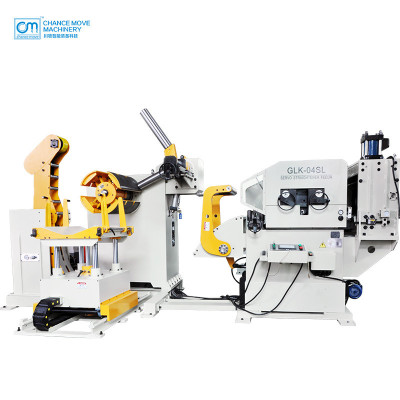 Special for medium plate type 3-in-1 servo decoiler straightener feeder machine