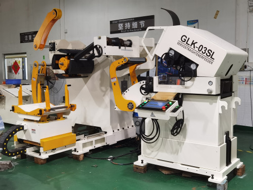 Special for meddle plate type 3-in-1 servo decoiler straightener feeder machine