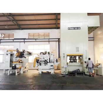 Thick plate type 3-in-1 servo decoiler straightener feeder machine