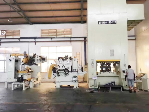 Thick plate type 3-in-1 servo decoiler straightener feeder machine