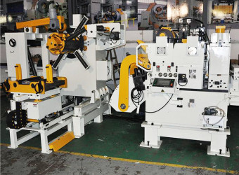 Thick plate type 3-in-1 servo decoiler straightener feeder machine