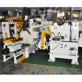 Thick plate type 3-in-1 servo decoiler straightener feeder machine