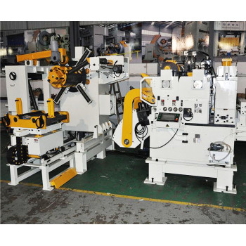 Thick plate type 3-in-1 servo decoiler straightener feeder machine