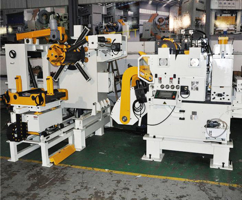Thick plate type 3-in-1 servo decoiler straightener feeder machine