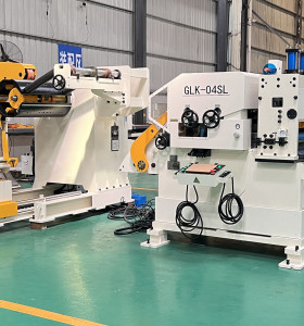 Special for medium plate type 3-in-1 servo decoiler straightener feeder machine