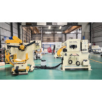 Special for medium plate type 3-in-1 servo decoiler straightener feeder machine