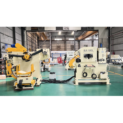 Special for medium plate type 3-in-1 servo decoiler straightener feeder machine