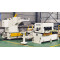 Three in one unwinding and straightening machine offset feeder