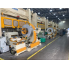 Three in one unwinding and straightening machine offset feeder