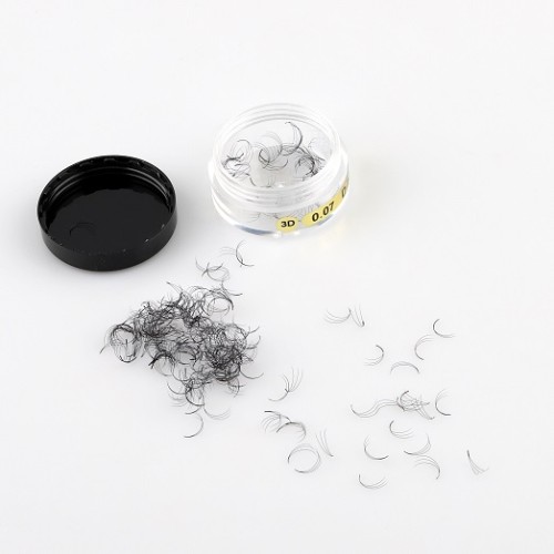 High quality bulk canned W volume lashes 3D premade fans synthetic eyelashes extensions