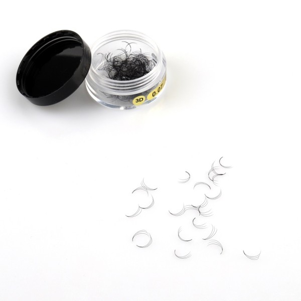 Hochwertige Bulk-Dosen W Volumenwimpern 3D-vorgefertigte Fans Wimpernverlängerung aus synthetischem Kunststoff