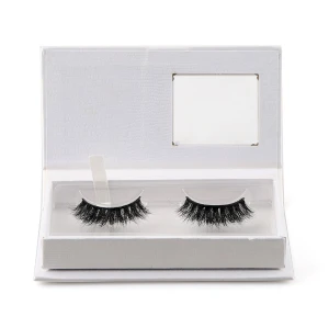 Personalizado Cruelty Free Diamond Lovely Color de cabello humano Seda 3D Pestañas Pestañas
