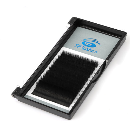 Factory provide high quality silk eyelash extension private label 0.1 curl extension