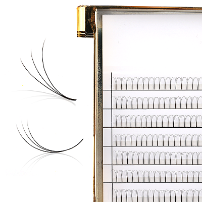 0.07mm 0.1mm premade fans lashes eyelashes false free natural false eyelashes samples handmade long root volume lashes