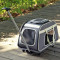Grey Rolling Pet Trolley Carrier Bag with Removeable Wheels