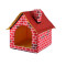 Indoor Outdoor Soft -Side Fabric Dog House